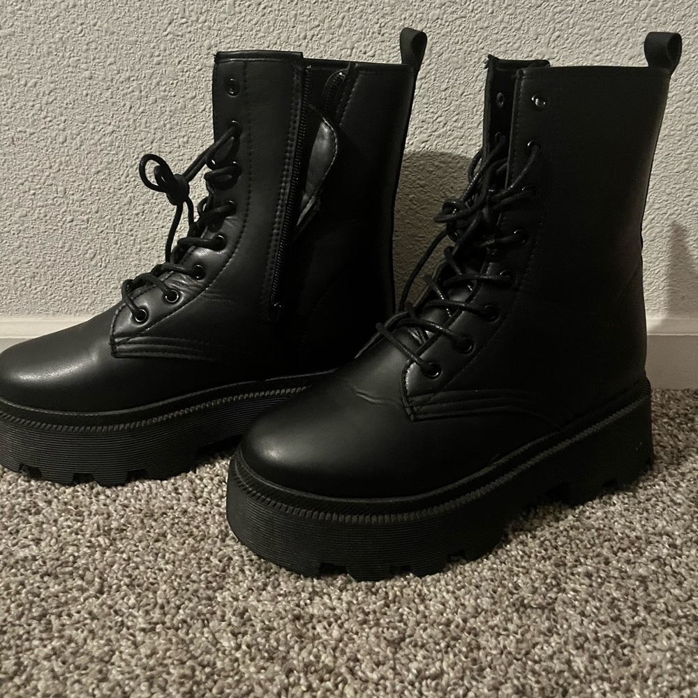 Platform Combat Boots